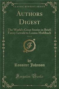 Authors Digest, Vol. 12