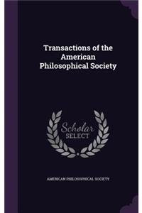 Transactions of the American Philosophical Society