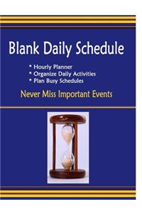 Blank Daily Schedule