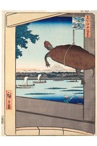 Mannenbashi Bridge at Fukagawa, Ando Hiroshige. Blank Journal
