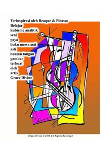 Terinspirasi Oleh Braque & Picasso Belajar Kubisme Analitik Seni Gaya Buku Mewarnai Asli Buatan Tangan Gambar Terbuat Oleh Artis Grace Divine