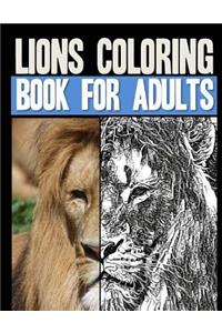 Lions Coloring Book for Adults