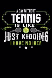 A Day Without Tennis Is Like Just Kidding I Have No Idea