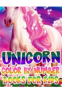 Unicorn Color By Number Books For Kids