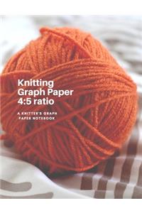 Knitting Graph Paper 4 5 ratio - A Knitter's Graph Paper Notebook