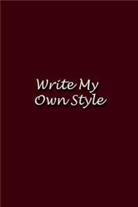 Write my own style