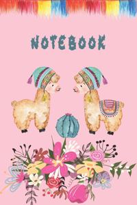 Cute Boho Llama Notebook for Llama lovers