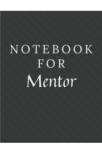 Notebook For Mentor
