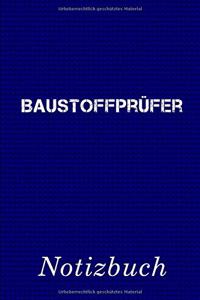 Baustoffprüfer Notizbuch