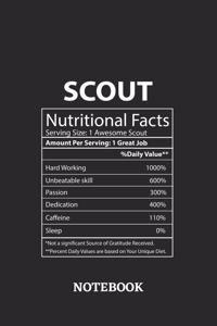 Nutritional Facts Scout Awesome Notebook