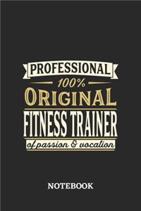 Professional Original Fitness Trainer Notebook of Passion and Vocation