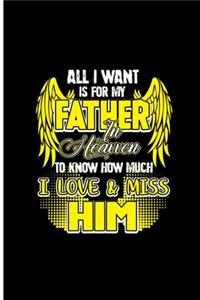 All I Want is for My Father in Heaven To Know How Much I Love and Miss Him