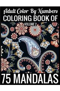 Adult Color By Numbers Coloring Book of Mandalas Volume 2