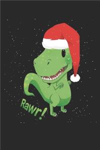 Christmas T-Rex Santa Dinosaur Snow
