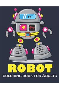 Robot Coloring Book for Adults