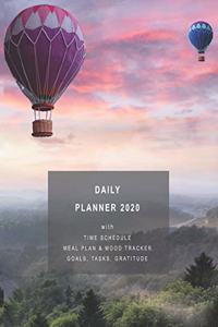 Daily Planner 2020 with Time Schedule, Meal Plan & Mood Tracker, Goals, Tasks, Gratitude