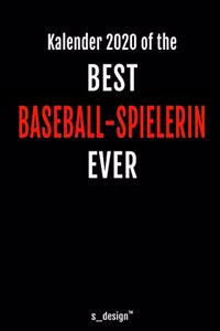 Kalender 2020 für Baseball-Spieler / Baseball-Spielerin