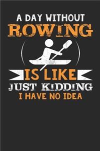 A Day Without Rowing is like just kidding i have no idea