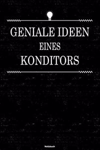 Geniale Ideen eines Konditors Notizbuch