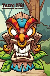 Teste Tiki Libro da Colorare per Bambini 3