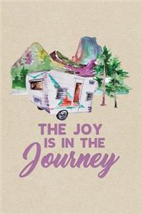 Journey Vintage Purple Caravan Trailer Camping & Hiking Journal, Lined