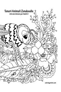 Teneri Animali Zendoodle Libro da Colorare per Adulti 2