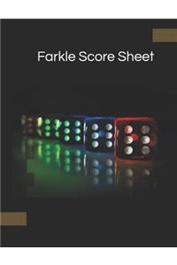 Farkle Score Sheet