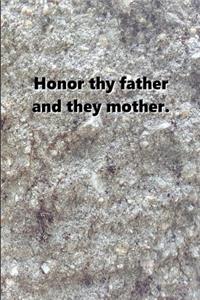 Religious Journal 4th Commandment Traditional Stone