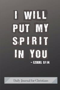 I Will Put My Spirit in You