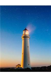 Lighthouse Sea Side Sketchbook - blank notebook for drawing
