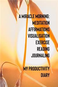 A Miracle Morning Meditation Affirmations Visualisation Exercise Reading Journaling My Productivity Diary