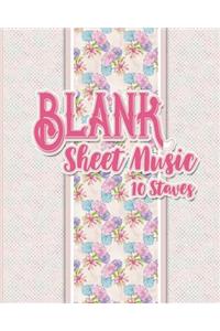 Blank Sheet Music - 10 Staves