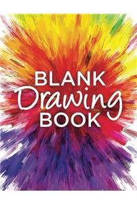 Blank Drawing Book: Large Sketchbook Journal White Paper