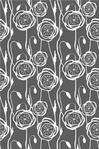 Journal Notebook Scribbly Flowers Pattern 2