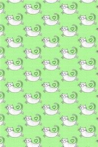 Bullet Journal Notebook for Cat Lovers Flying Cats Pattern 4