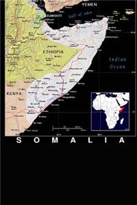 Modern Day Color Map of Somalia in Africa Journal