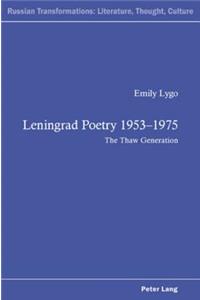 Leningrad Poetry 1953-1975