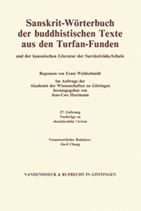 Sanskrit-Worterbuch Der Buddhistischen Texte Aus Den Turfan-Funden. Lieferung 22