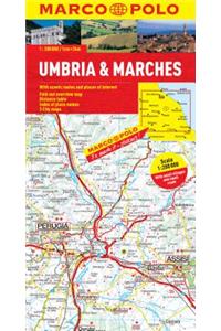 Umbria and the Marches Marco Polo Map