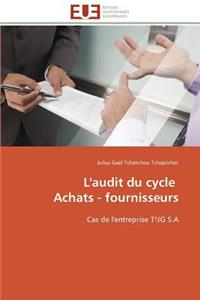L'Audit Du Cycle Achats - Fournisseurs