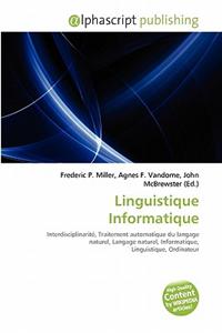 Linguistique Informatique
