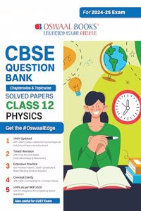 Oswaal CBSE Question Bank Class 12 Physics Hardcover Book, Chapterwise and Topicwise Solved Papers For Board Exams 2025