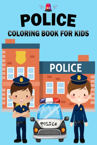 Police Coloring Book For Kids