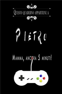 Questo quaderno appartiene a Pietro
