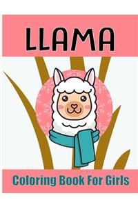 llama coloring books for girls