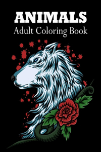 Animals Adult Coloring Book