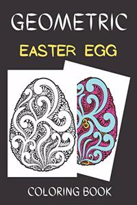 Geometric easter egg coloring book
