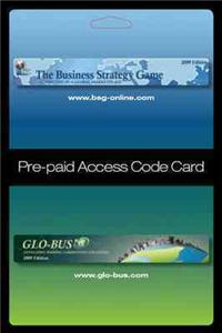 Business Strategy Game (Bsg) Glo-Bus Pre-Paid Access Code Card