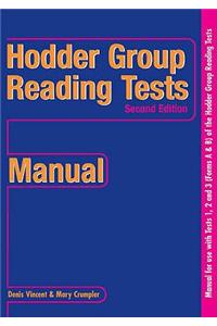 Hodder Group Reading Tests (HGRT) II: 1-3 Manual