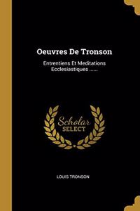 Oeuvres De Tronson